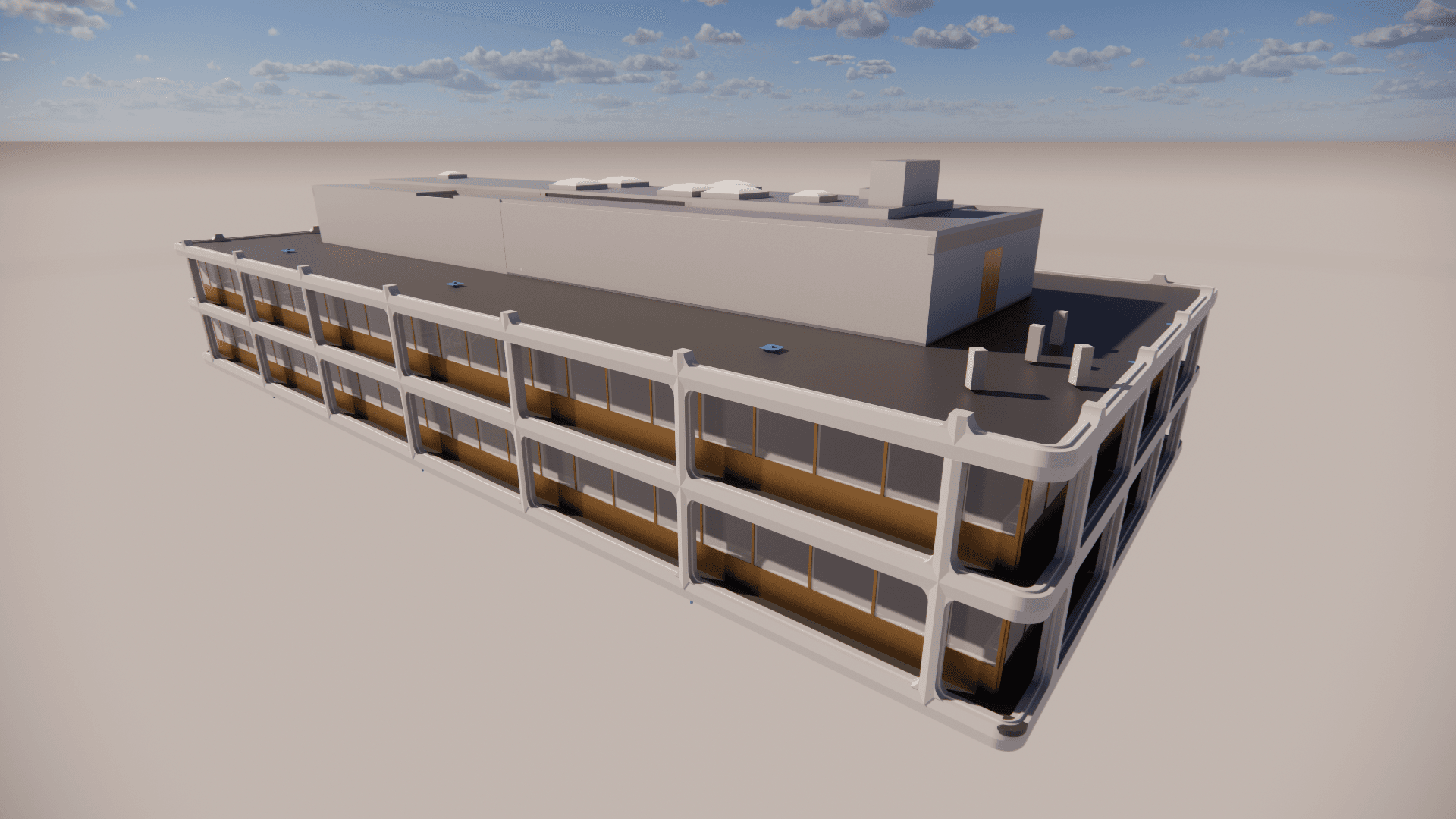 Louise Legrand: Bürogebäude-Modellierung