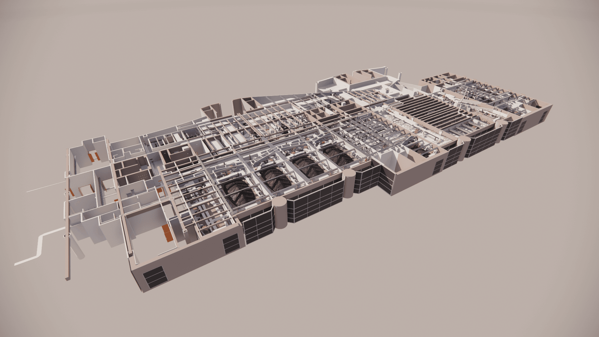 Europäisches Parlament: HLK-Modellierung des Restaurants